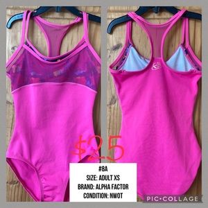 #8A NWOT Adult X-Small Alpha Factor Leotard